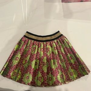 Limited Edition Gucci Baby Pleated Jacquard Skirt